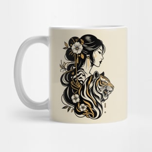 Chinese Tiger Woman Mug